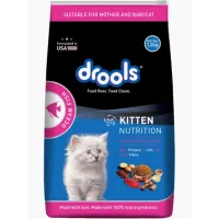  Drools Kitten(1-12 Months) Dry Cat Food, Ocean Fish, 1.2kg with Free Container